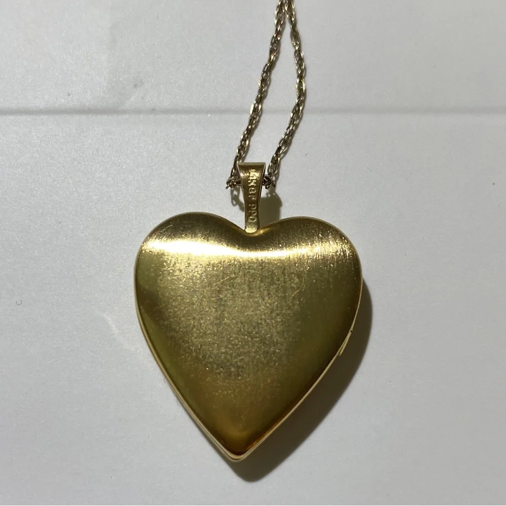 14k GF PPO Christian Locket Necklace Pendant - Picture 2 of 3